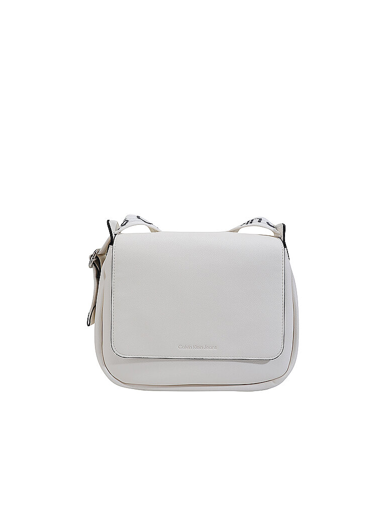 CALVIN KLEIN JEANS Umhängetasche - Crossbody Flap Ultralight creme